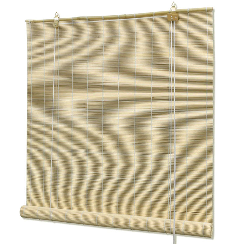Room Darkening Roller Shade, Natural Brown, 160cm L x 100cm W