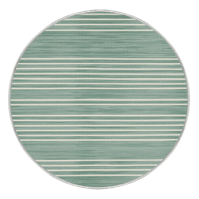  Tapis blanc lavable à rayures écume de mer, Tapis de couloir 2 pi x 5 pi