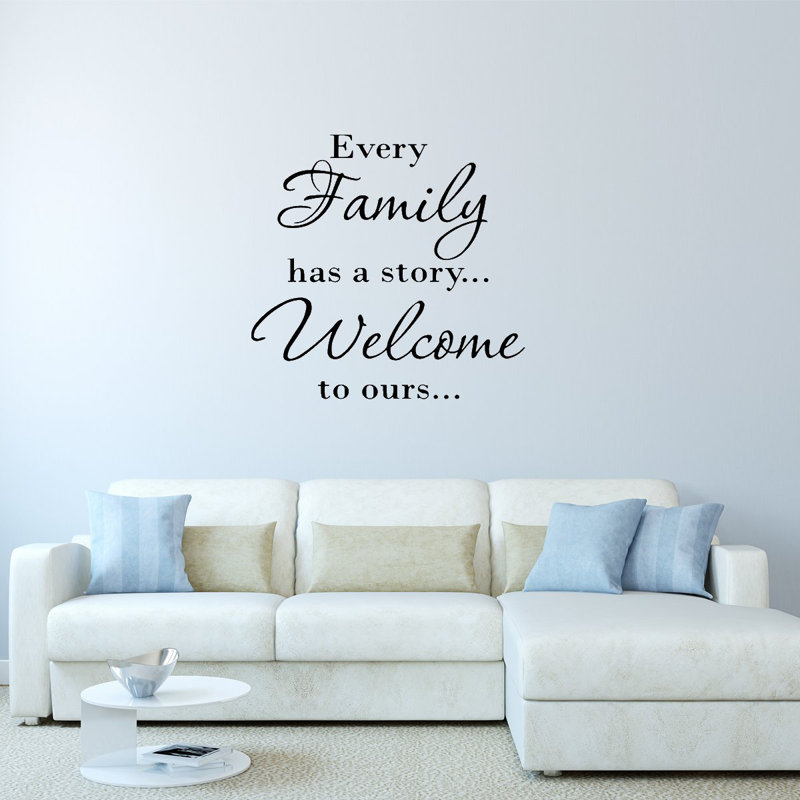 Adhésif décoratif "Chaque famille a une histoire" Dorman Welcome to Ours