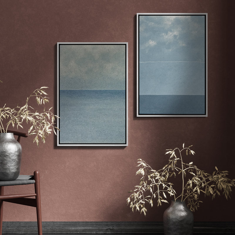Art mural encadré abstrait rétro antique classique pour chambre à coucher, H 24 po x l 16 po, Blanc