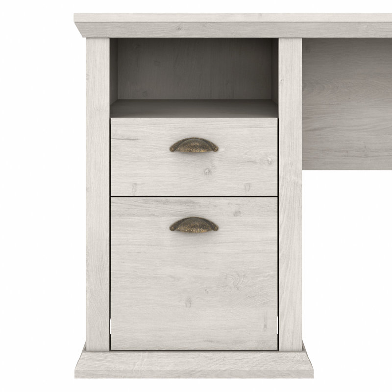 Ovia Computer Desk, Linen White Oak