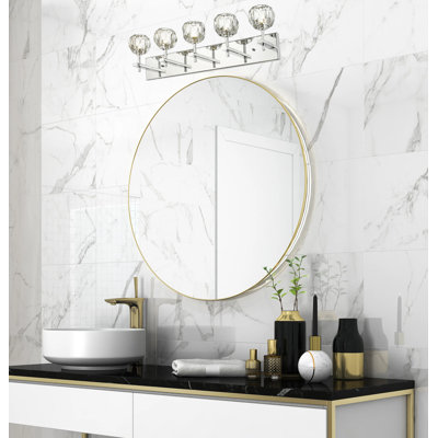 Modern 5 Light LED Crystal Vanity