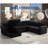 110.75" Sectional Sofa,Oversized Modular Sofa,Chaise Storage, Modern U Shaped  Couch , Upholstered Sofas,Chenille,Crystal Button , Living Room, Apartment-1552154791