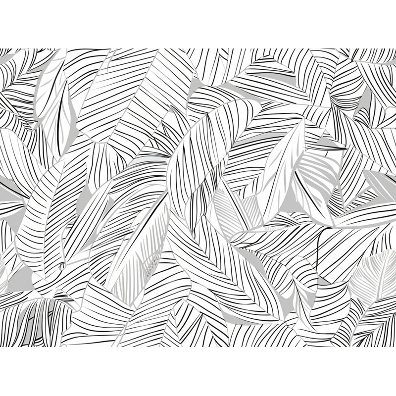 Croquis de l'édredon à motif de feuilles, Édredon simple