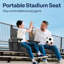 Ensemble de 2 sièges de stade portatifs avec dossier et coussin-1730992979