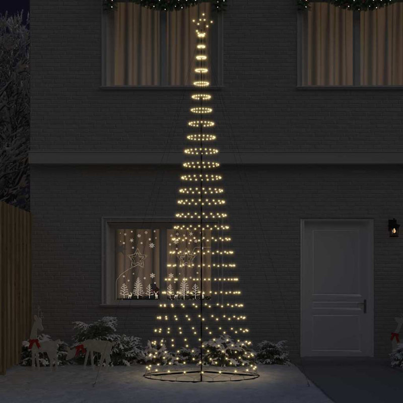  LED Christmas Tree 160 x 160 x 500 cm Metal, Cool White