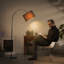 Lampe sur pied arquée 71 po Regginal