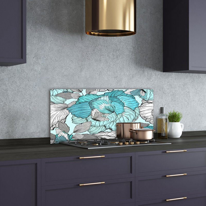 50cm W x 100cm L Glass Peel and Stick Panel