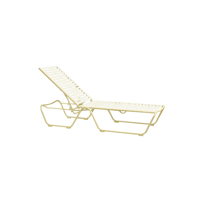 Millennia EZ Span™ Outdoor Metal Chaise Lounge, Parchment , Parchment