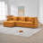110" Chenille SOFA, Modular Combination SOFA, Deep Seated SOFA With Cushion-1839145230