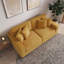 2 - Piece Upholstered Corduroy Modular Sectional Sofa with Pillow Back and Solid Wood Legs-1715708323