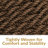 Plummer Soft-Spun Polyester Rope Hanging Hammock Chair - Mocha-1984659054