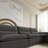 6-Piece 141'' Upholstered U-Shape Sectional