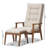 Kellems Upholstered Accent Chair with Ottoman-1248625405