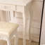 Ensemble coiffeuse avec tabouret et miroir Bleddyn