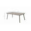Table de salle à manger d'extérieur en fer - résistante aux intempéries et peu encombrante pour le patio