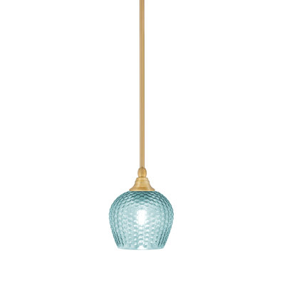 Luminaire suspendu en laiton à 1 lumière