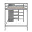 Lit mezzanine double avec garde-robe-76441297