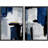 Abstract Landscape " Geometric Blue Gray Grunge Paint Strokes Abstract Shapes Modern Art Wall Decor Artwork Zen " 2 - Pieces-98109582-98109583