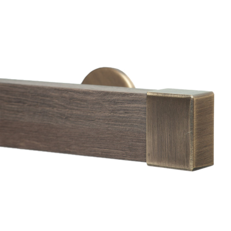 Tringle à rideaux simple 2 po Farwell Wood, Antique, H 2 po x l 96 po x P 3,12 po