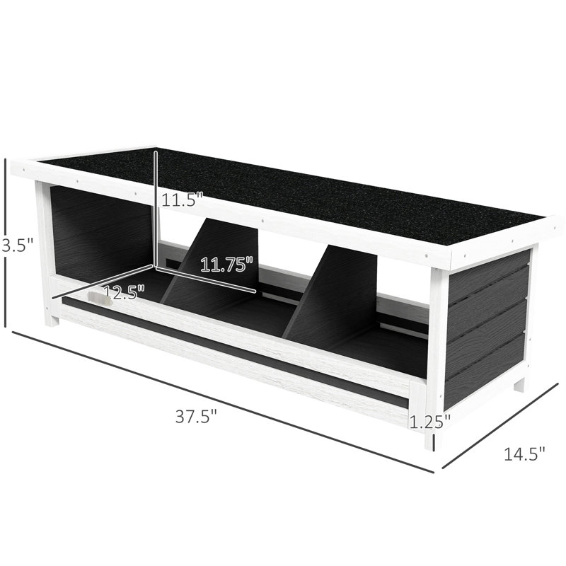Boîte de nidification pour poulet en bois, gris 3 pour les œufs. Jusqu'à 3 peuvent être utilisés. Toit d'asphalte. Intérieur et extérieur disponibles. Vaste espace intérieur. Assemblage simple requis. S'adapte. &