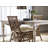 Cross Back Side Chair in Natural Gray