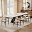 Table de salle à manger extensible de 65 à 94,5 po pour 8 à 8 mois avec plateau en pierre frittée Moiser-212023933
