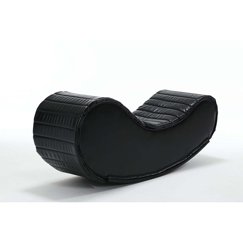 Leopole Upholstered Rocking Chair, Black