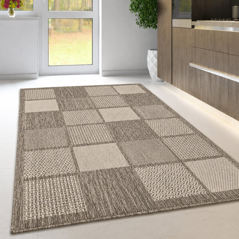 Runner Bircham Geometric 80cm X 250cm Area Rug, Rectangle 120 cm x 160 cm