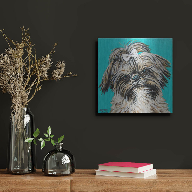 «Girly Shih Tzu» par Carolee Vitaletti, H 12 po x l 12 po