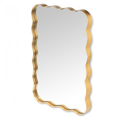 Scallop Edge Rectangle Mirror