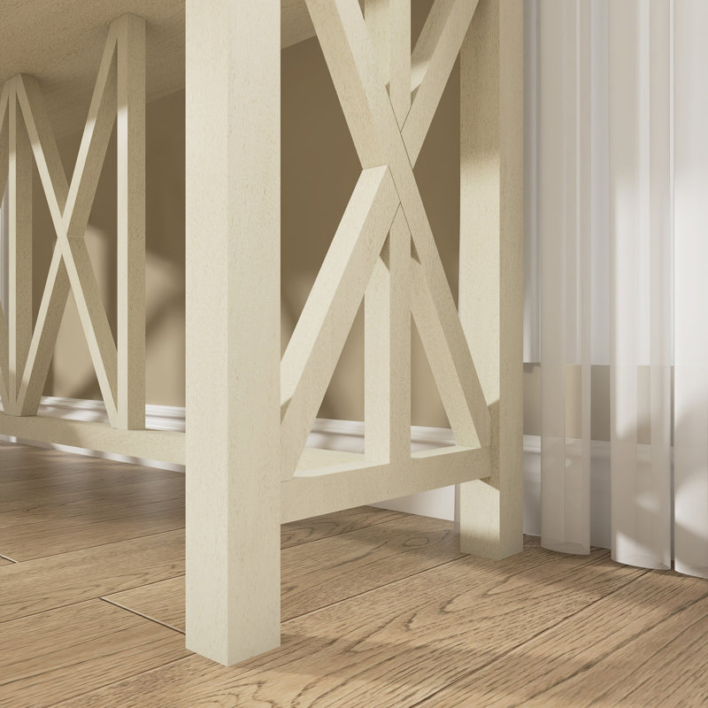 Console moderne 60,1 "avec 4 tiroirs, Beige