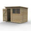 Beckwood 6 ft. 4 in. W x 8 ft. 3 in. D Solid Wood Flat Garden Shed