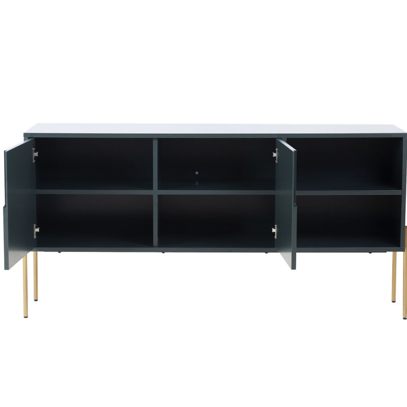 Armoire de salon avec rangement à tiroirs - Buffet Mid-Century pour la salle à manger et les espaces