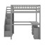  Lit mezzanine avec deux commodes, bureau et bande lumineuse-116235813-116235816