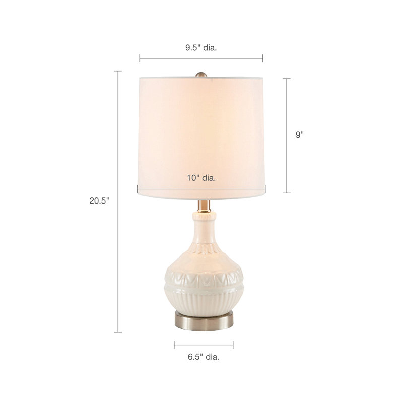 Gypsy Embossed Boho Table Lamp