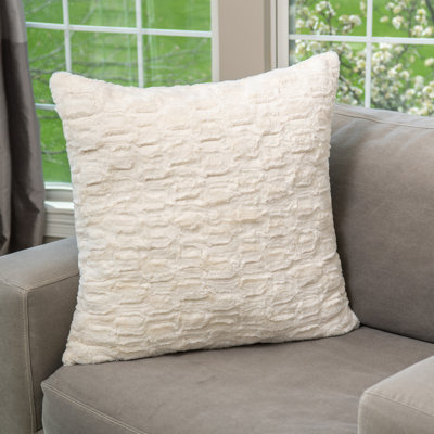 Coussin en fausse fourrure HGTV Art Deco