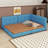 Upholstered Unfinished Tufted Bed