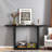Minimalist Console Table With Curved Corners And U-base Design-1594347285