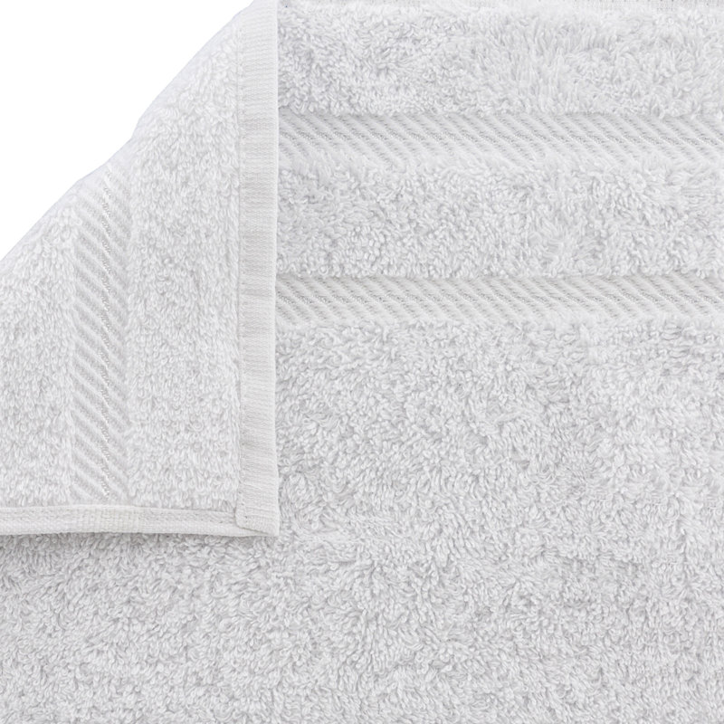 Ensemble de débarbouillettes turques 100% coton 4 pièces Darcelle, Blanc brillant