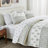 Blue Seashell Reversible Quilt Set with Shams-495084524-495084526