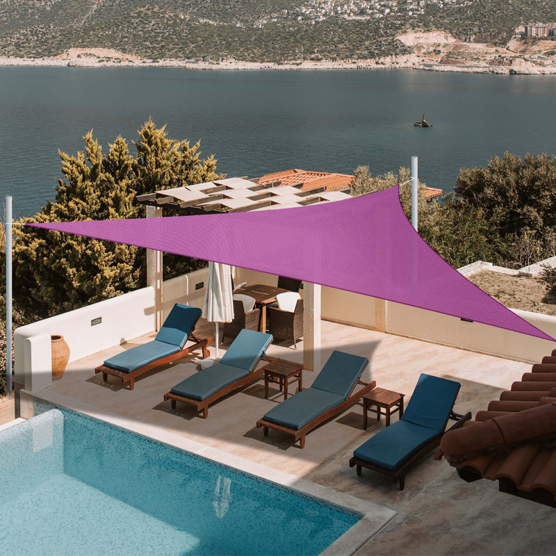 Yescom Triangle Shade Sail, 22 (ft.) x 22 (ft.), Fuchsia