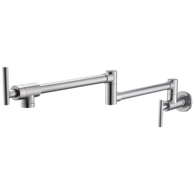 Pot Filler,Wall Mount Commercial Pot Filler Faucetl Kitchen Folding Faucet,Coffee Machine Faucet With Stretchable Double Joint Swing Arms,Style A