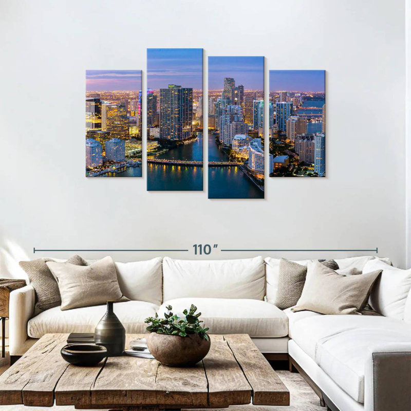 Miami twilight mood Sireci, H 48 po x l 75 po