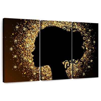 Leisha Glittered Female Portrait
