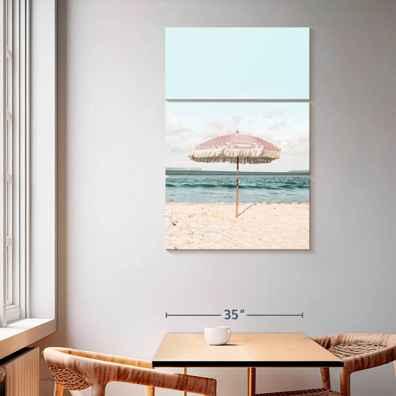 Gillard Pink Umbrella, 65" H x 42" W