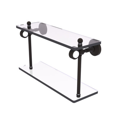 Jarrell 2 Piece Glass Tiered Shelf
