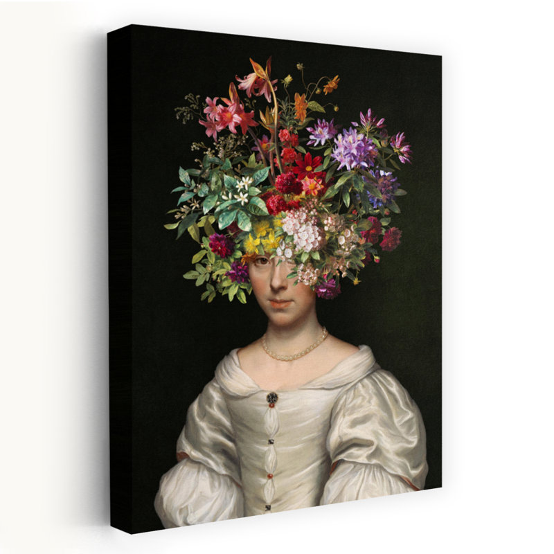 Enchanted Floral Portrait Classic Elegant, H 48 po x l 32 po