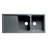45.69'' L Double Bowl Granite Kitchen Sink-36903830