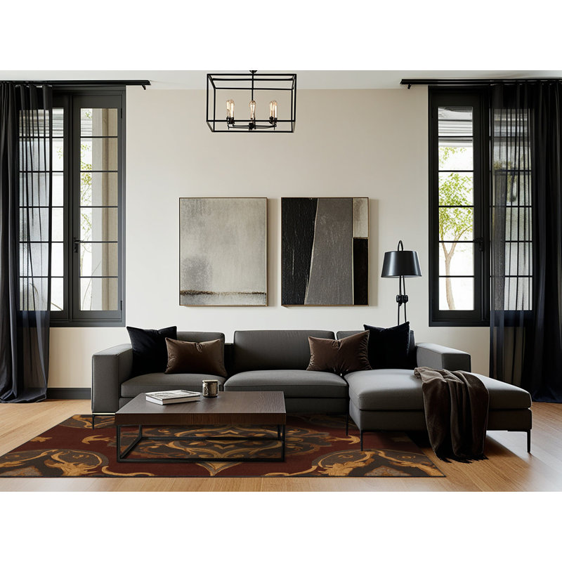 Fabled Flourish Rug, Rectangle 4' x 6'